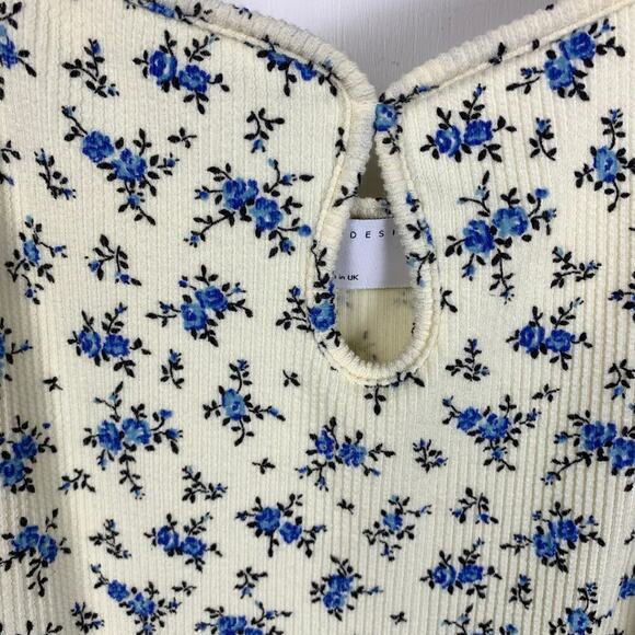 Asos Design Cream Floral Thermal Maxi Dress – Size 16 Tall - Picture 3 of 7